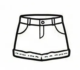 a drawing of a white shorts.webp